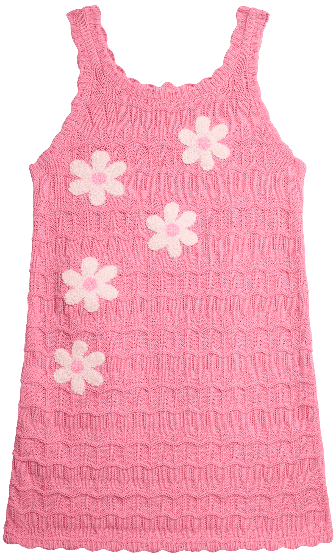 Jessica Simpson Girls' Crochet Dress with Floral Applique, Sizes 4-16