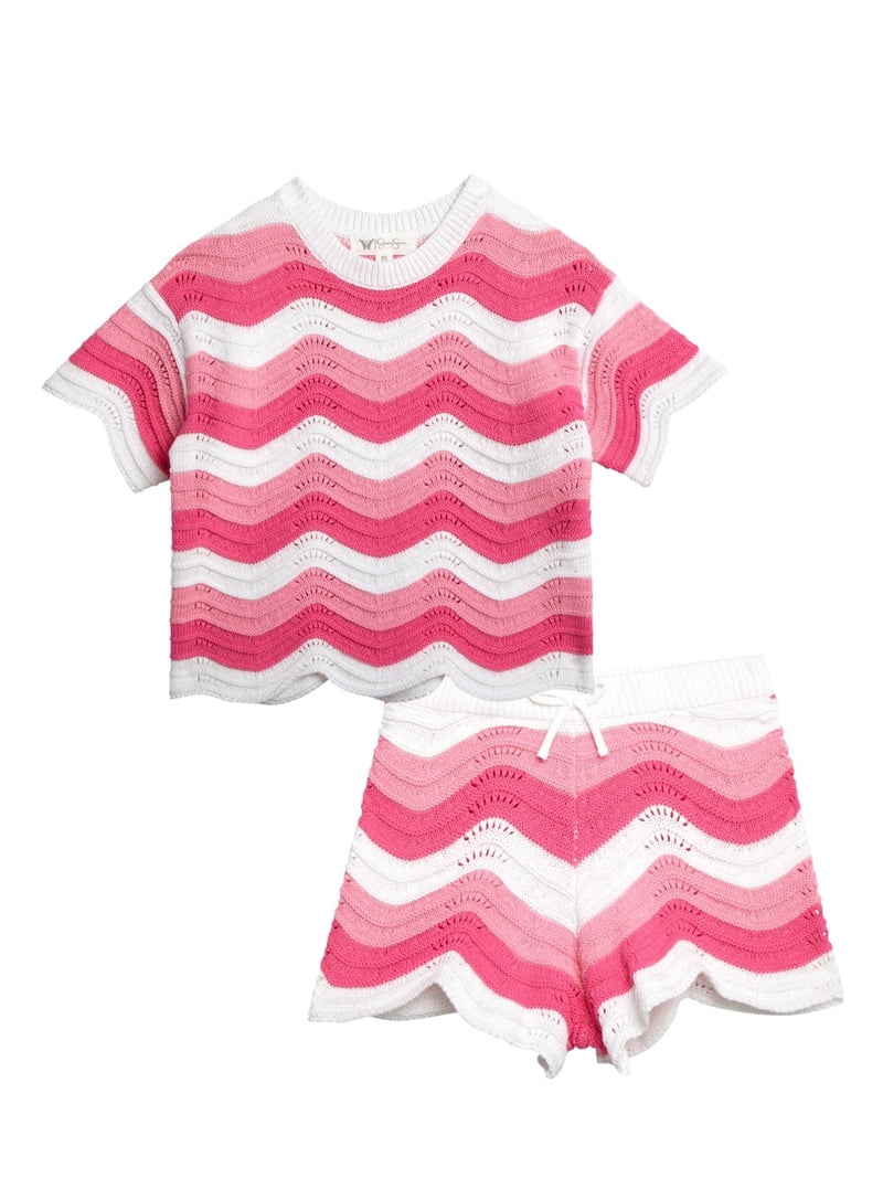 Jessica Simpson Girls' Crochet Short Set, Sizes 4-16 - Walmart.com