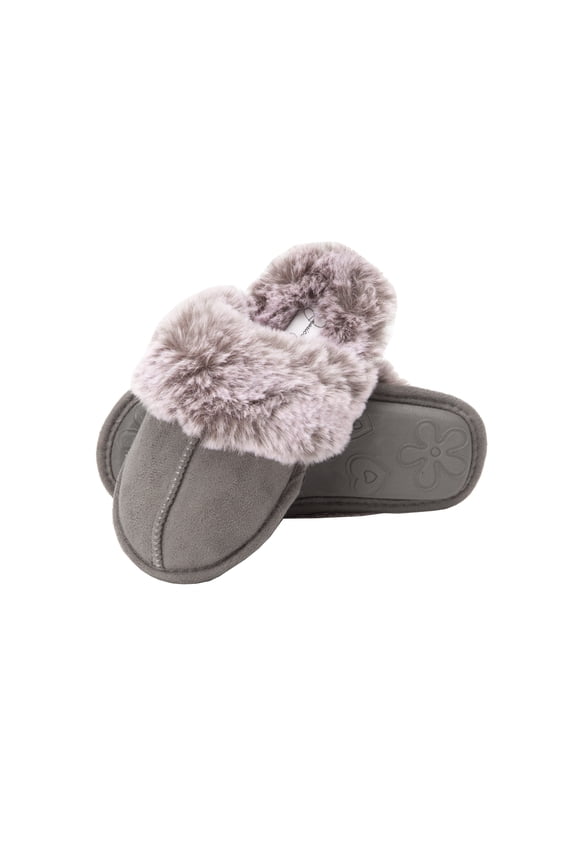 Girls Cute and Cozy Plush Slip on House Slippers With Memory Foam