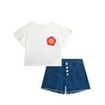 thumbnail image 1 of Jessica Simpson Girls' Denim Short Set, Sizes 4-12, 1 of 11