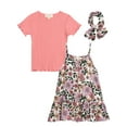 thumbnail image 1 of Jessica Simpson Girls' Tee, Dress and Hair Scrunchie Set, 3-Piece Sizes 4-6X, 1 of 8