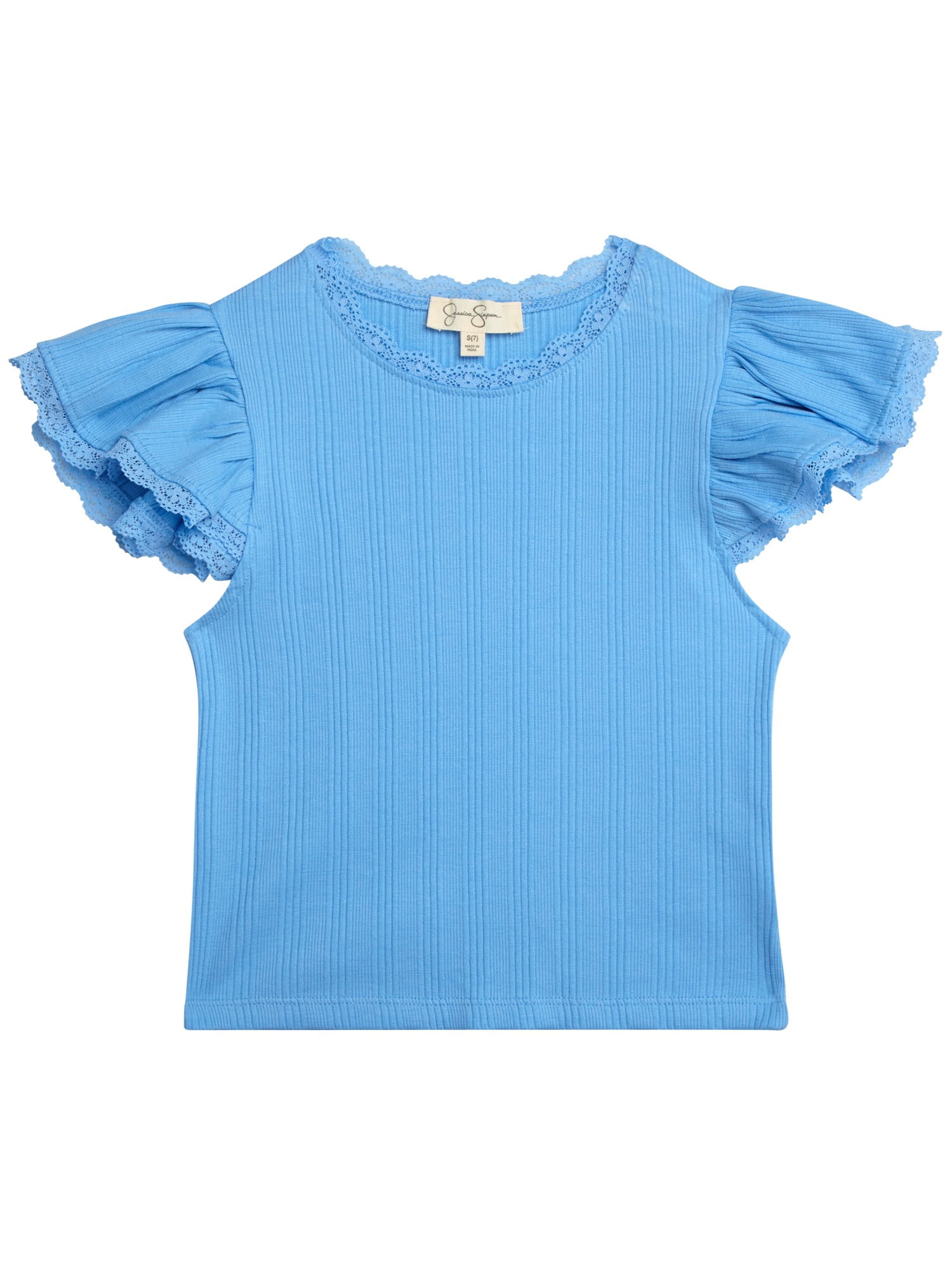 Jessica Simpson Girls' Flutter Sleeve Blouse, Sizes 7-16