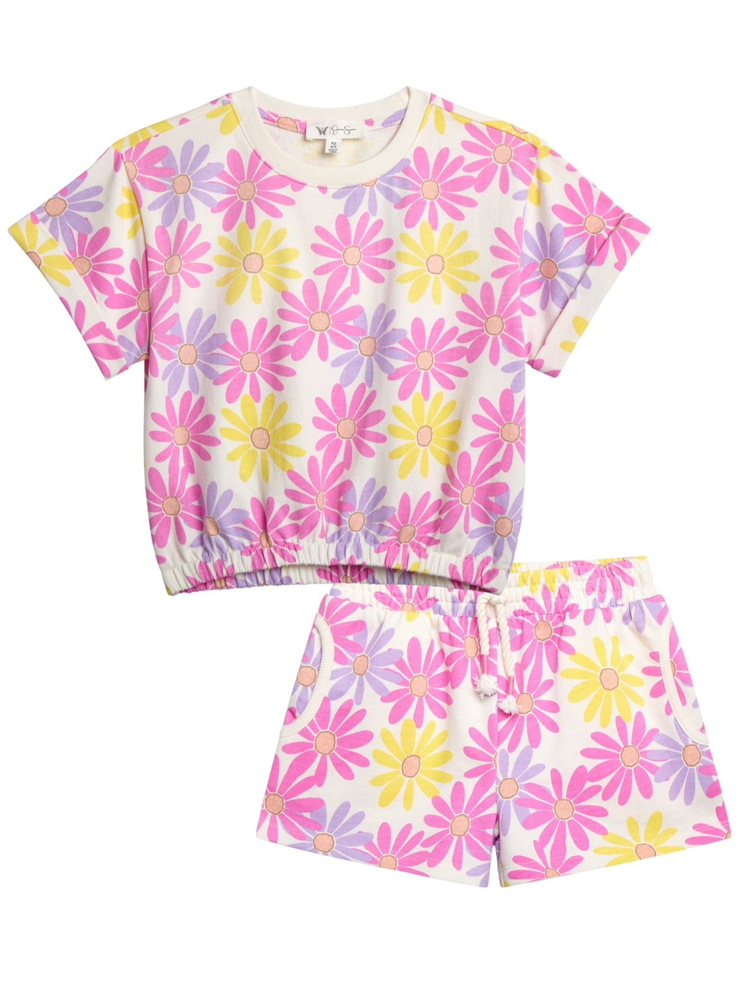 Jessica Simpson Girls' French Terry Coverup Set, Sizes 4-16