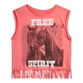 thumbnail image 1 of Jessica Simpson Girls Fringe Hem Tee, Size 7-14/16, 1 of 5