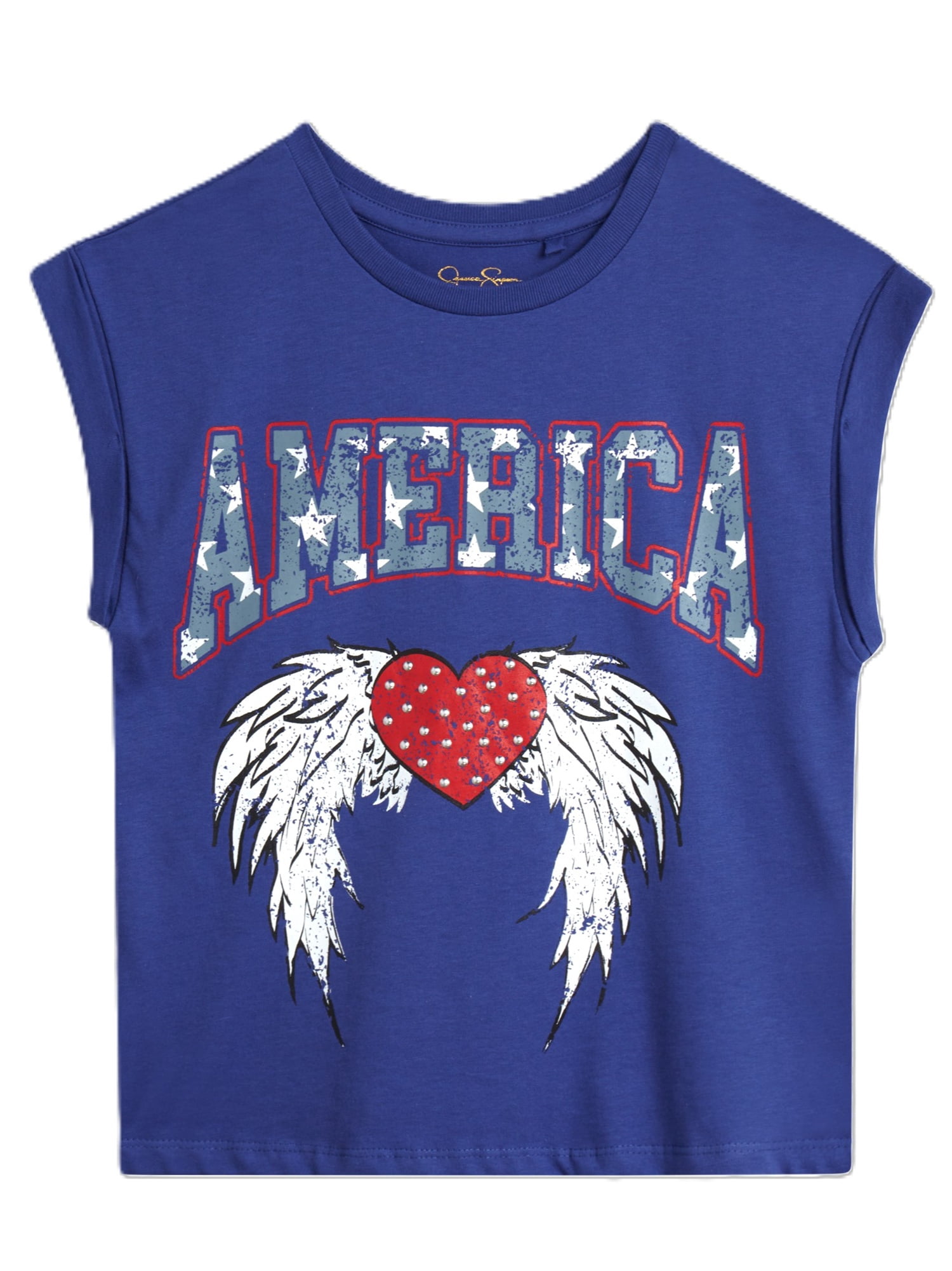 Jessica Simpson Girls Graphic Tee, Size 7-14/16