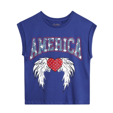 Girls Graphic Tee, Size 7-14/16