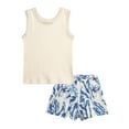 thumbnail image 1 of Jessica Simpson Girls' Knit and Woven Short Set, Sizes 4-12, 1 of 8
