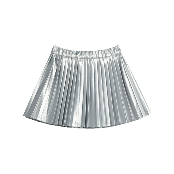 Jessica Simpson Girls Metallic Pleated Skirt, Size 7-14/16