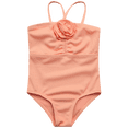 thumbnail image 1 of Jessica Simpson Girls' One-piece Ruched Rosette Swimsuit, 1 of 6