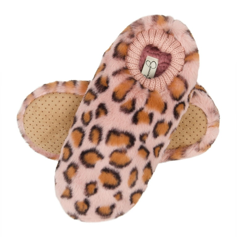 Jessica Simpson Girls Plush Fleece Lined Slipper Socks with Anti Slip Sole