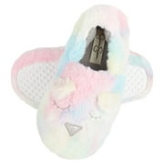 Jessica Simpson Girls Plush Fluffy Slip-on House Slippers with Memory Foam