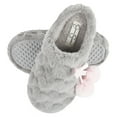 thumbnail image 1 of Jessica Simpson Girls Plush Slip-On Clogs - Comfy Memory Foam Slipper House Shoe with Cute Hearts and Pom Poms for Kids, 1 of 9