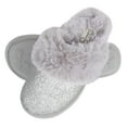 thumbnail image 1 of Jessica Simpson Girls Plush Slip on House Slippers With Memory Foam, 1 of 9