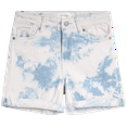 thumbnail image 1 of Jessica Simpson Girls' Shorts - 5 Pocket Stretch Denim Jean Shorts - Distressed Denim Acid Washed (7-16), 1 of 8