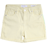 JESSICA SIMPSON Girls' Shorts - 5 Pocket Stretch Denim Jean Shorts - Distressed Denim Acid Washed (7-16)