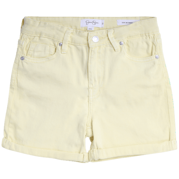 Jessica Simpson Girls' Shorts - 5 Pocket Stretch Denim Jean Shorts - Distressed Denim Acid Washed (7-16)