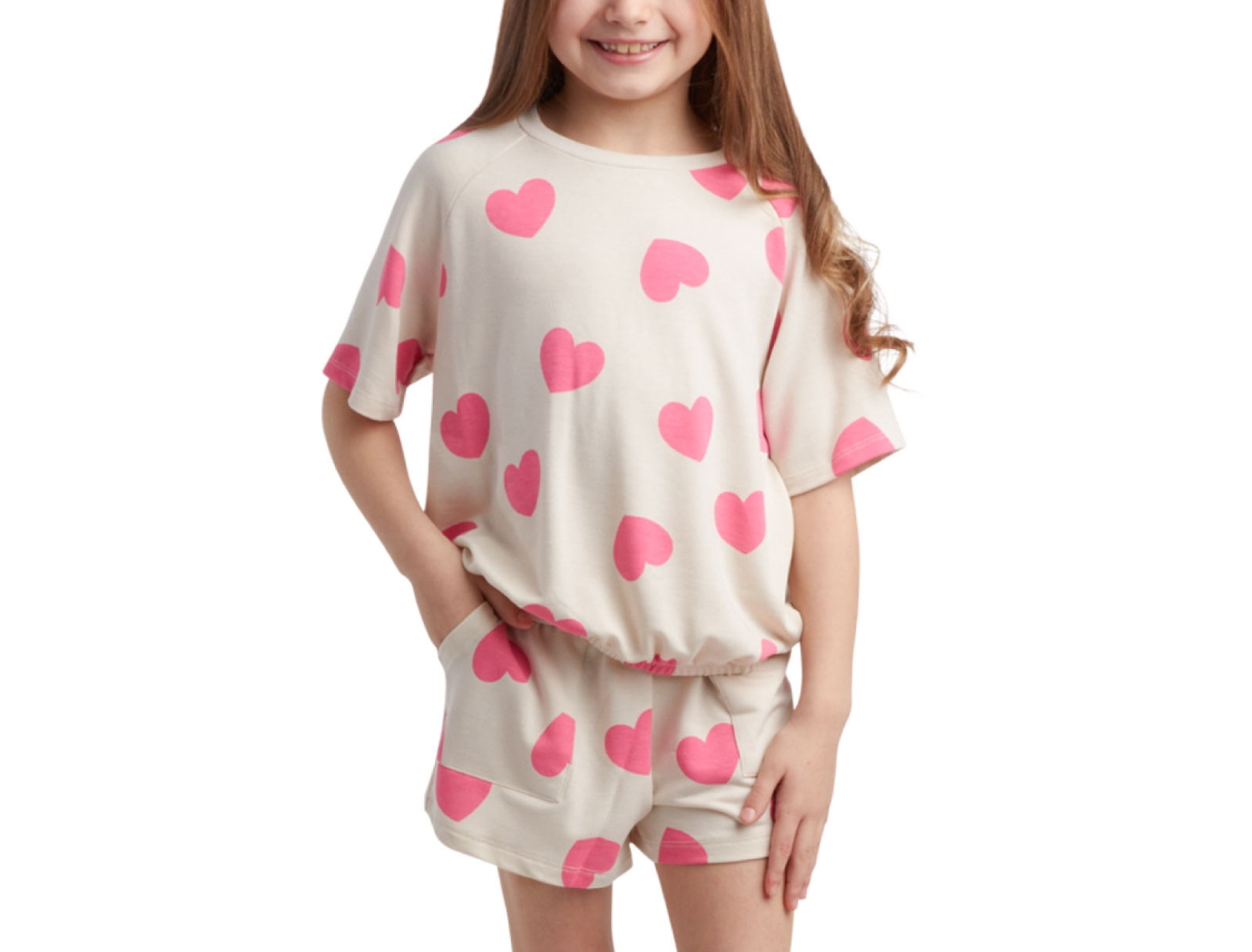Jessica Simpson Girls Shorts Set 2 Piece French Terry T Shirt and Sweat Shorts 2T 16 Walmart Business Supplies