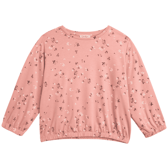 Jessica Simpson Girls Sweaters Soft and Cozy Trendy Pullover Casual Sweaters for Girls , Large(12), Rose Tan Floral