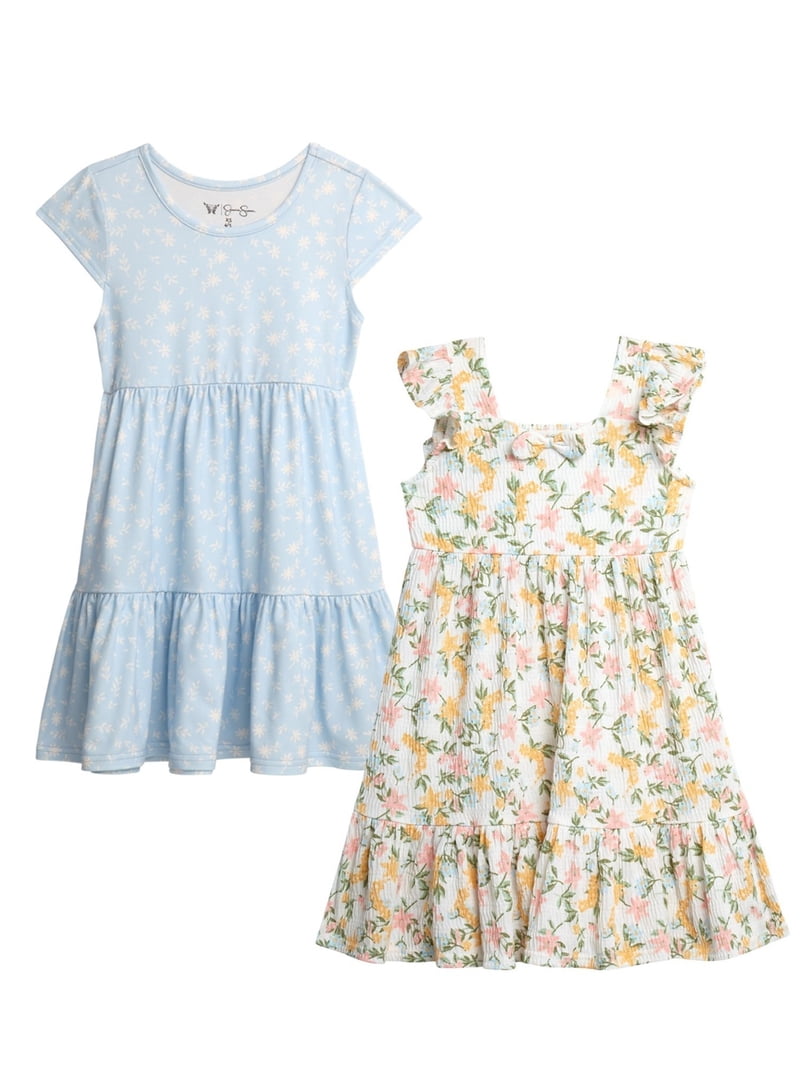 jessica simpson cotton dress JS Jessica Simpson Sosa Tiered Dress in Shell-Calia Paisley