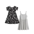 thumbnail image 1 of Jessica Simpson Girls' Two Pack Knit All-over Print Dress Set, Sizes 4-16, 1 of 11