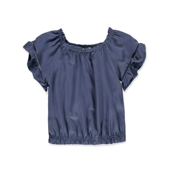 Jessica Simpson Girls' Off The Shoulder Blouse with Ruffle Sleeves, Sizes 4-16
