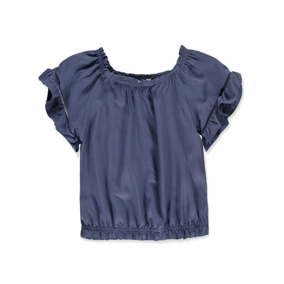 Jessica Simpson Girls' Off The Shoulder Blouse with Ruffle Sleeves, Sizes 4-16