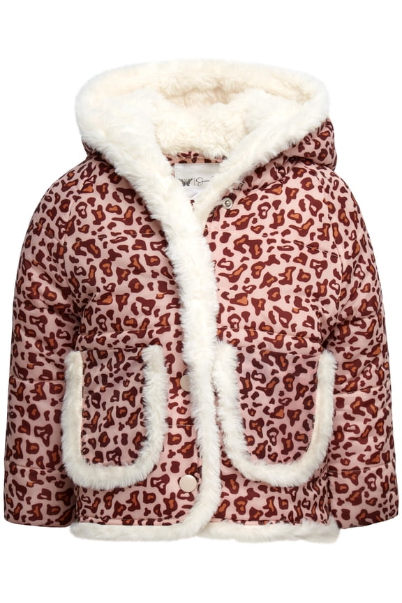 Infant and Toddler Girls' Puffer Coat with Hood, Sizes 12-24M