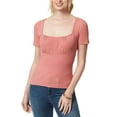 thumbnail image 1 of Jessica Simpson Jordyn Ruched Sweetheart Neckline Top Dusty Rose L, 1 of 1