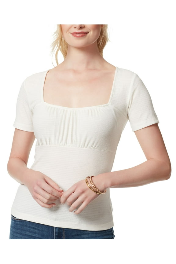 Jordyn Ruched Sweetheart Neckline Top Gardenia M
