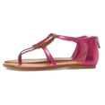 thumbnail image 1 of Jessica Simpson KONNIE Crystal Lux Magenta Pink Metalic Thong Womens Sandals (Magenta Pink, 5.5), 1 of 4
