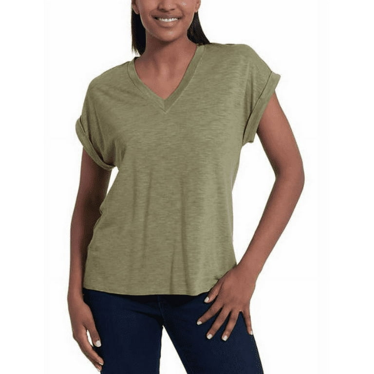 Jessica Simpson Ladies Knit Top Green Large Walmart