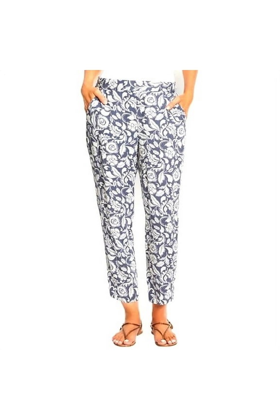 Ladies Printed Pull-on Pant (Batik Flora, X-Small)