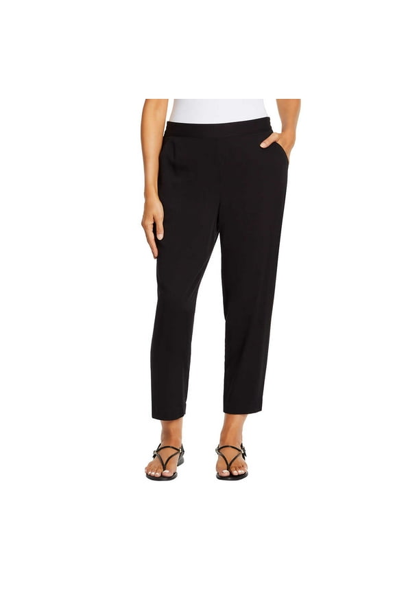 Ladies’ Printed Pull-on Pant (Black, XXL)