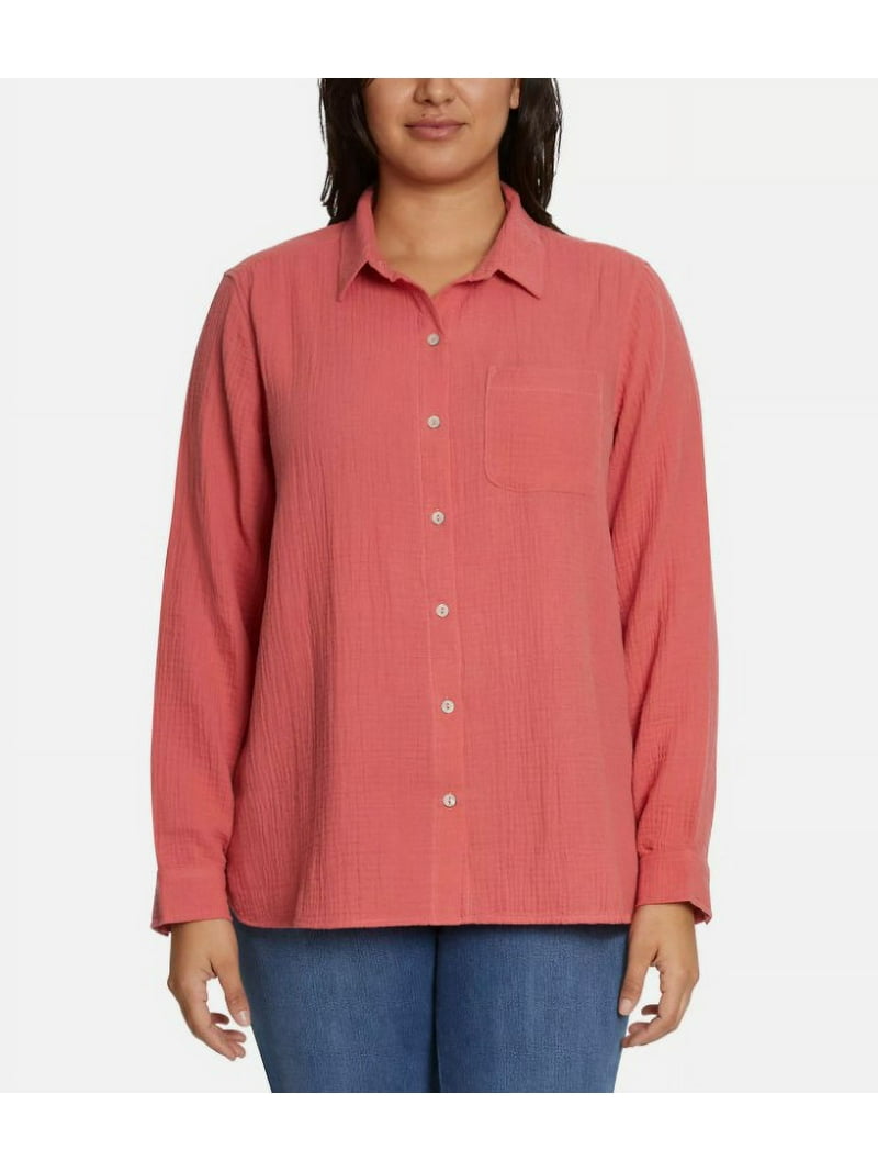 Jessica Simpson Ladies' Size XXL (20-22), Gauze Button Front Shirt