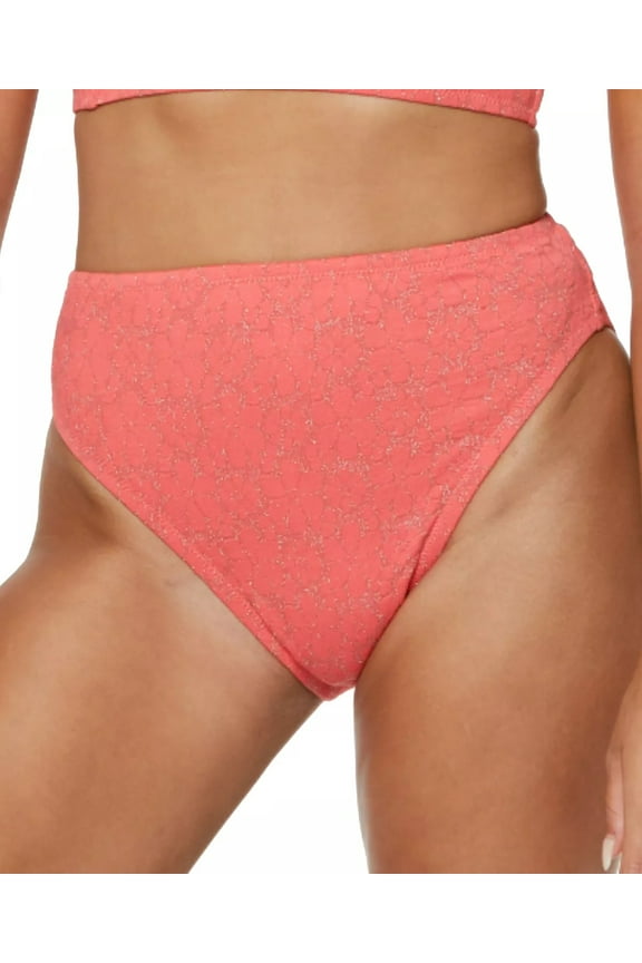 Women's Standard Mix & Match Solid Spring Bikini Swimsuit Separates Top & Bottom, Mandarin High Waisted, L