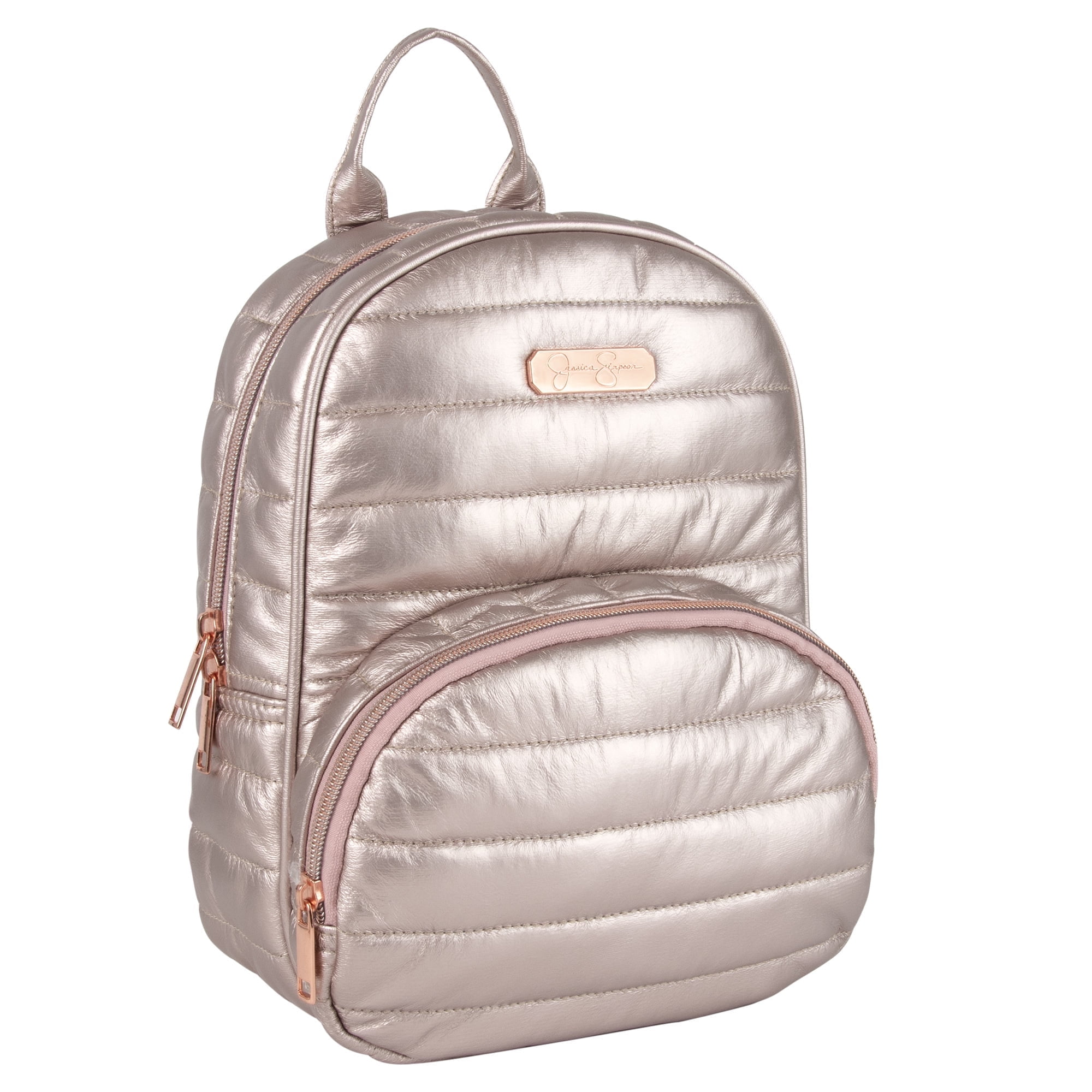 Jessica Simpson Mini Metallic Quilted Backpack for Women