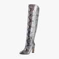 thumbnail image 1 of Jessica Simpson Mistia Women's Boots Chrome Snake Size 7.5 M, 1 of 8