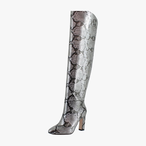 Jessica Simpson Mistia Women's Boots Chrome Snake Size 7 M