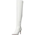 thumbnail image 1 of Jessica Simpson Over the Knee Boot Abrine White Side Pointed Toe Tall Boots (White, 5), 1 of 6