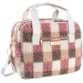 thumbnail image 1 of Jessica Simpson Overnight Weekender Duffle Travel Tote Bag with Adjustable Luggage Shoulder Strap for Travel, Commute, and Weekend Getaways in Plush Poptart Checkerboard, 1 of 7