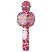 Jessica Simpson Pink Leopard Bling Karaoke Microphone (JS-MIC-LEPPINK)