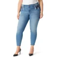 thumbnail image 1 of Jessica Simpson Plus Size Poppy Skinny Mid Rise Embroidered Jeans, Sizes 16W-24W, 1 of 5