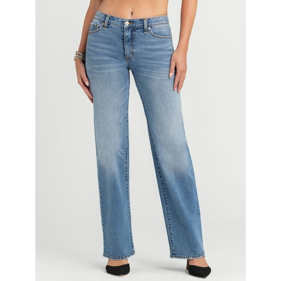 Jessica Simpson Rosa Mid Rise Relaxed Straight Jeans, Sizes 2-16