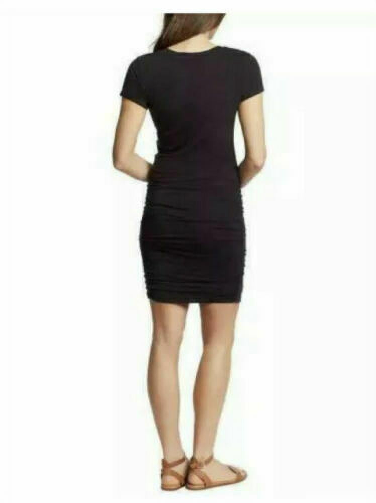 Jessica Simpson Ruched V Neck Dress, Black, XXL - Walmart.com
