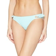 Jessica Simpson Ruffled Cheeky Bottoms Women s Swimsuit Gingham-Print, L