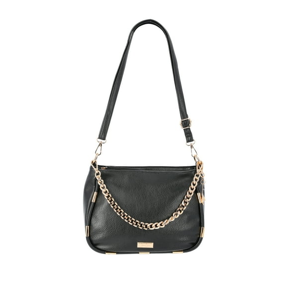 Jessica Simpson Women's Sadie Shoulder Bag, Meteorite Black
