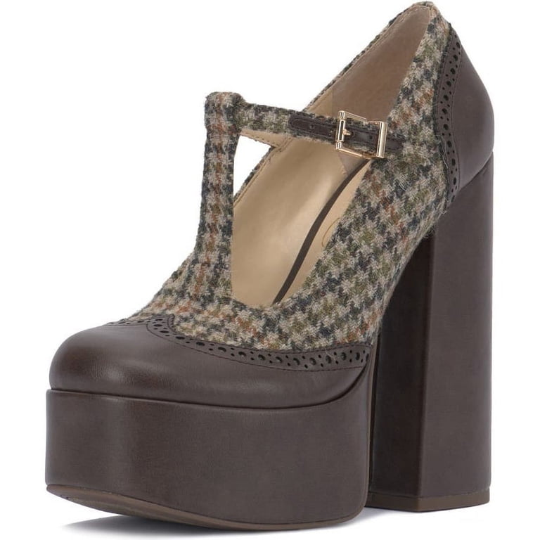 Jessica Simpson Selventa Women's Slumber Brown Mary Jane Block