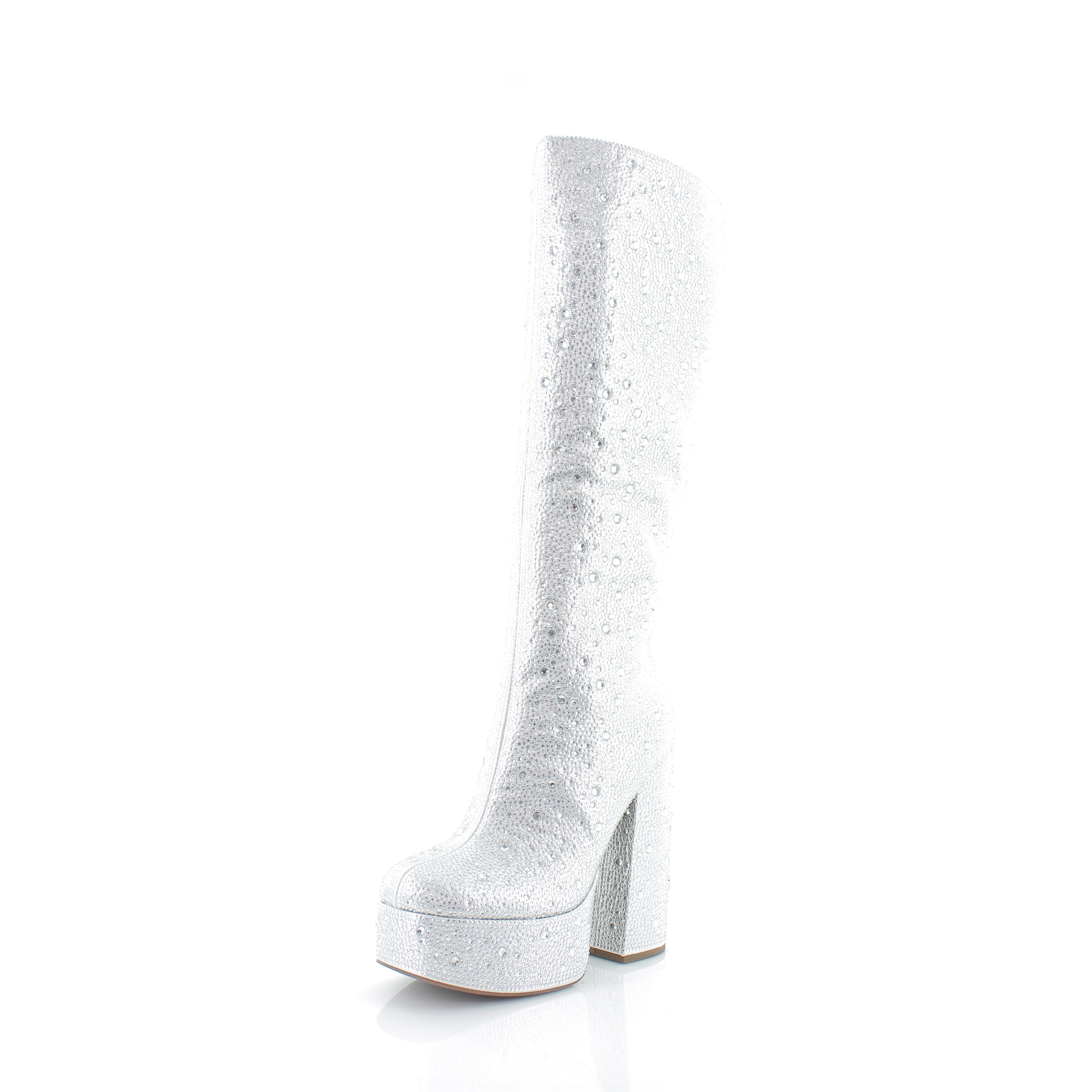 Jessica simpson silver glitter boots hotsell