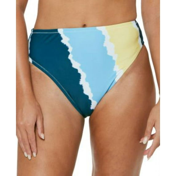 Jessica Simpson Smooth Sailing High-Waisted Bikini Bottom Swimwear Size M