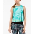 thumbnail image 1 of Jessica Simpson The Warmup Juniors Tie Dyed Logo Crop Tank Top Turf Dreams S, 1 of 1